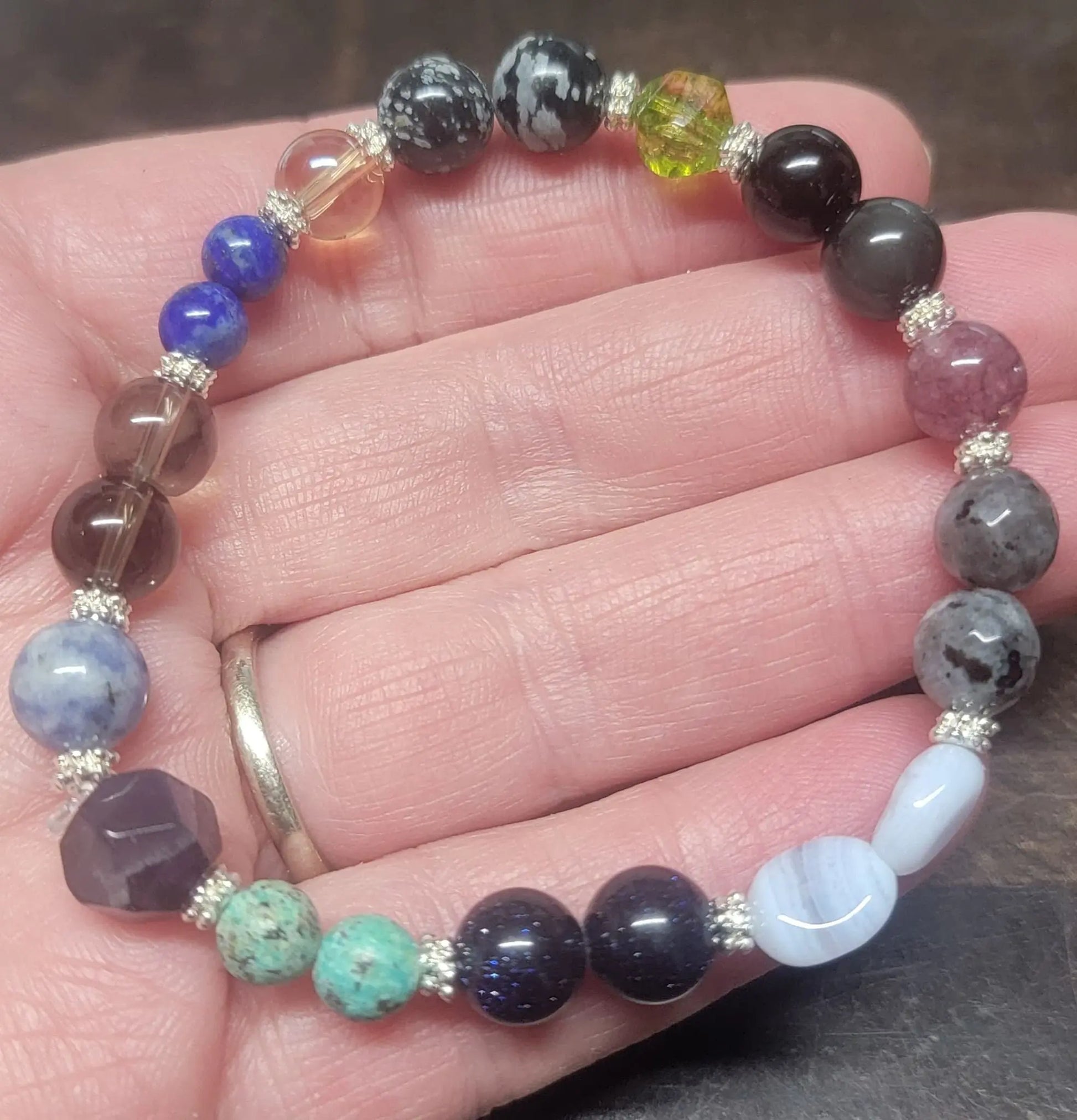 Sagittarius Zodiac Gemstone Bracelet BRC-0066 Handmade Shop Wholesale Crystals