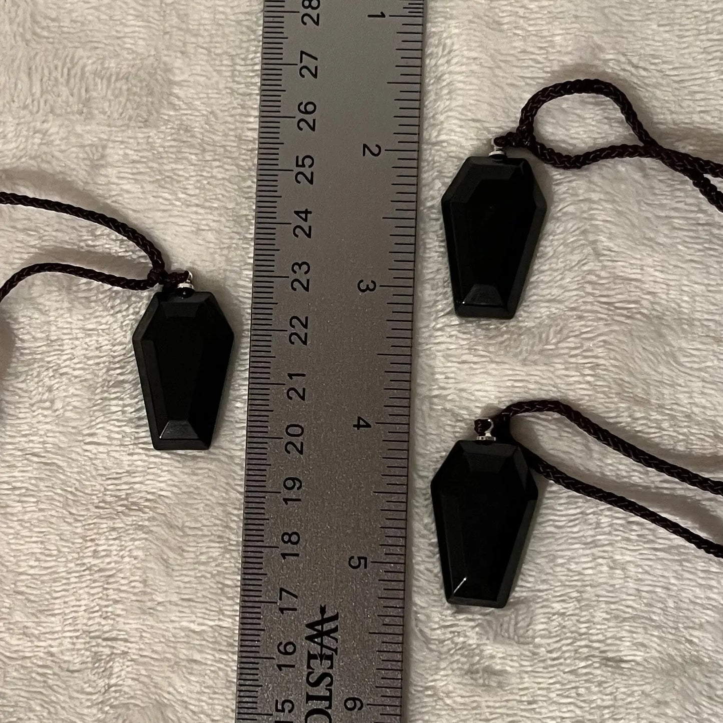 Black Obsidian Coffin Necklace 1133 Shop Wholesale Crystals