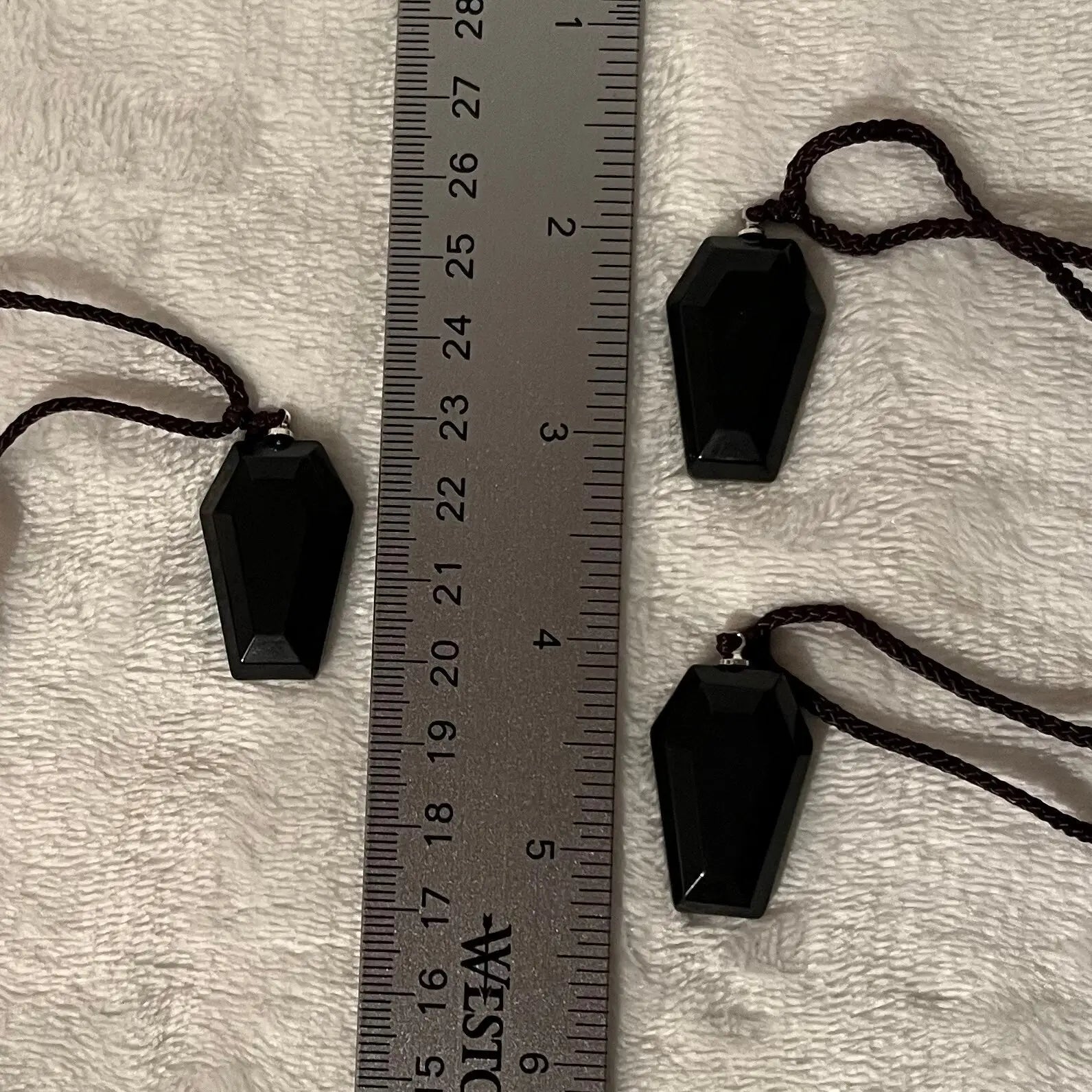 Black Obsidian Coffin Necklace 1133 Shop Wholesale Crystals