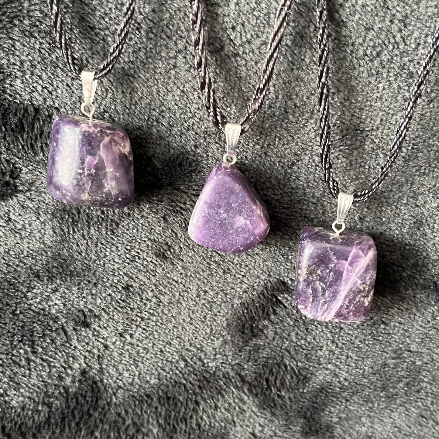 Lepidolite Necklace (tumbled stone) NCK-2797