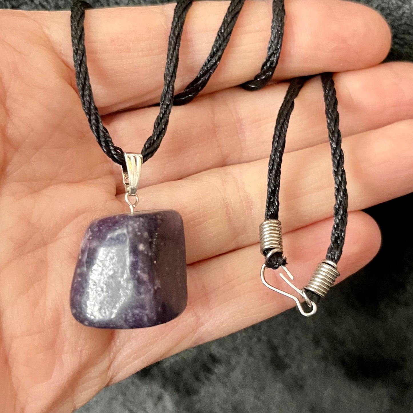 Lepidolite Necklace (tumbled stone) NCK-2797