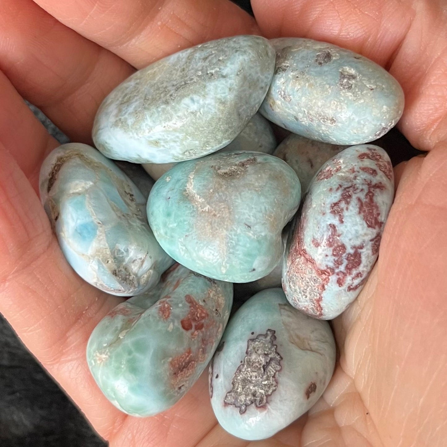 Larimar Tumbled Stone (Approx 1”-1 1/2”) 0705