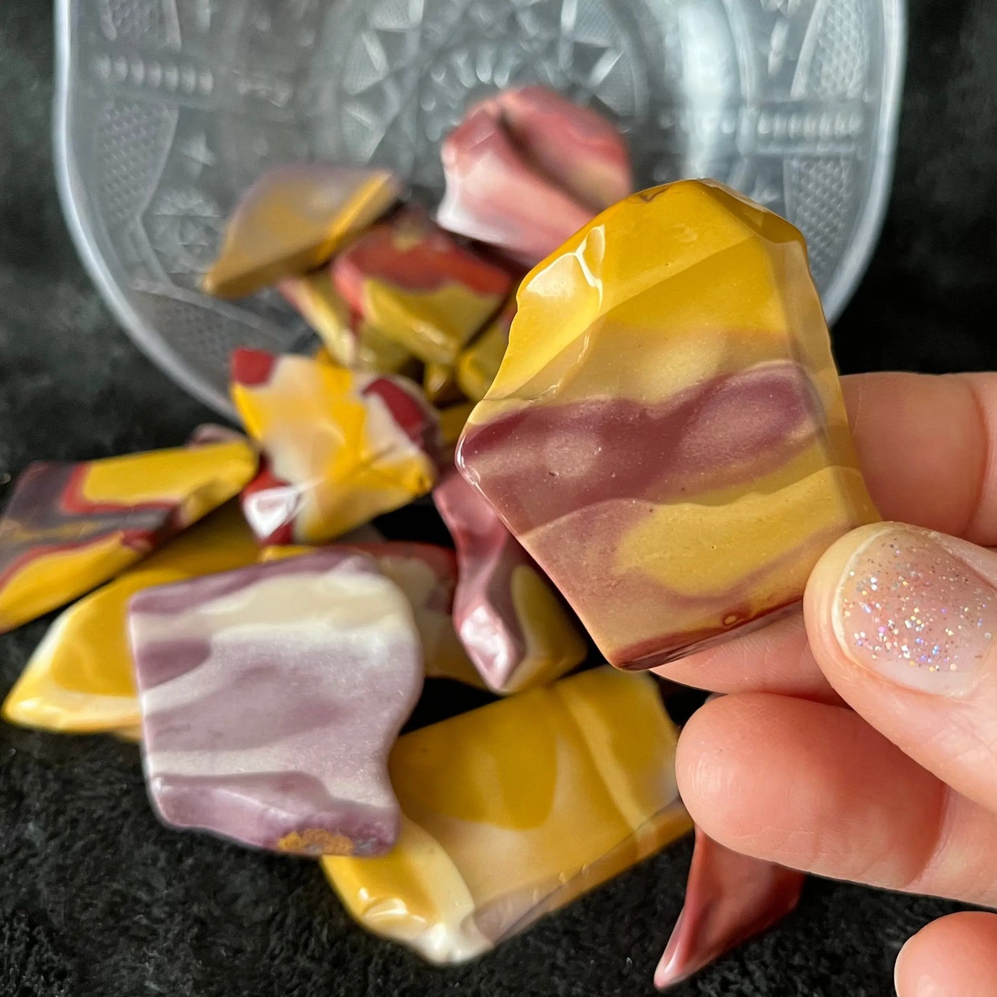 Mookaite Jasper Tumbled Slab (Approx. 11/2” - 1 3/4”)) 1477 Shop Wholesale Crystals