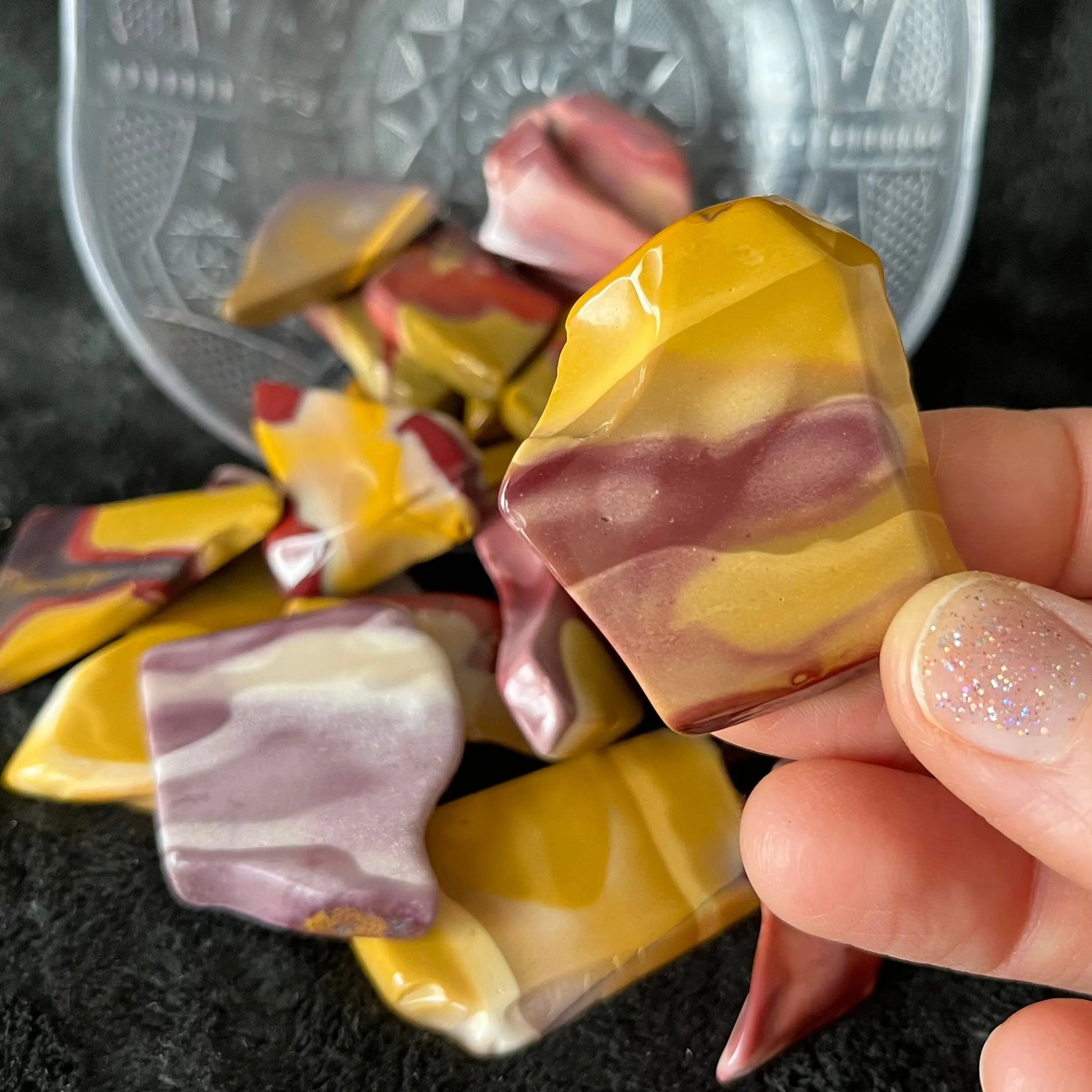 Mookaite Jasper Tumbled Slab (Approx. 11/2” - 1 3/4”)) 1477 Shop Wholesale Crystals