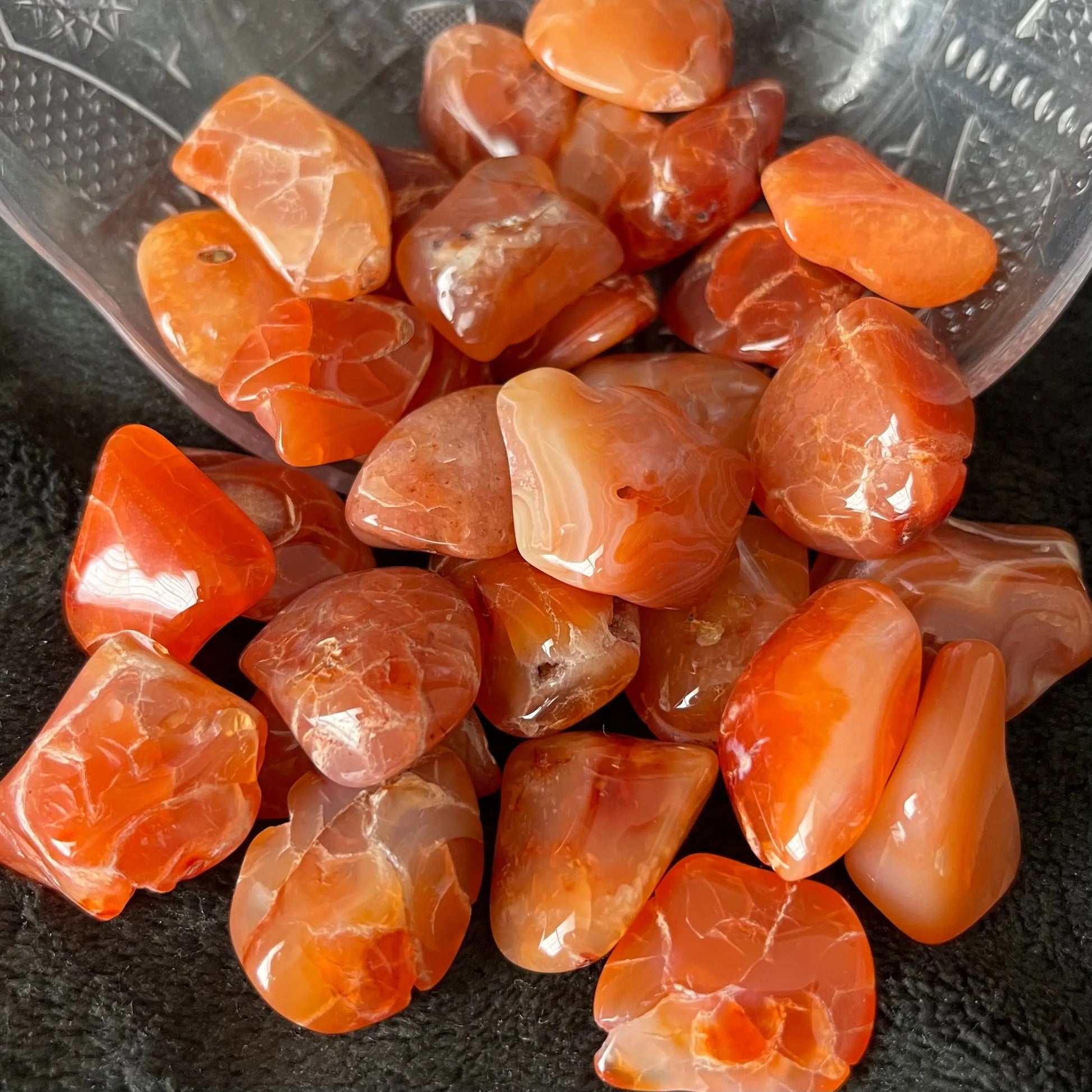 Carnelian Agate Tumbled Stone (Approx. 3/4” - 1”) 0621 Shop Wholesale Crystals