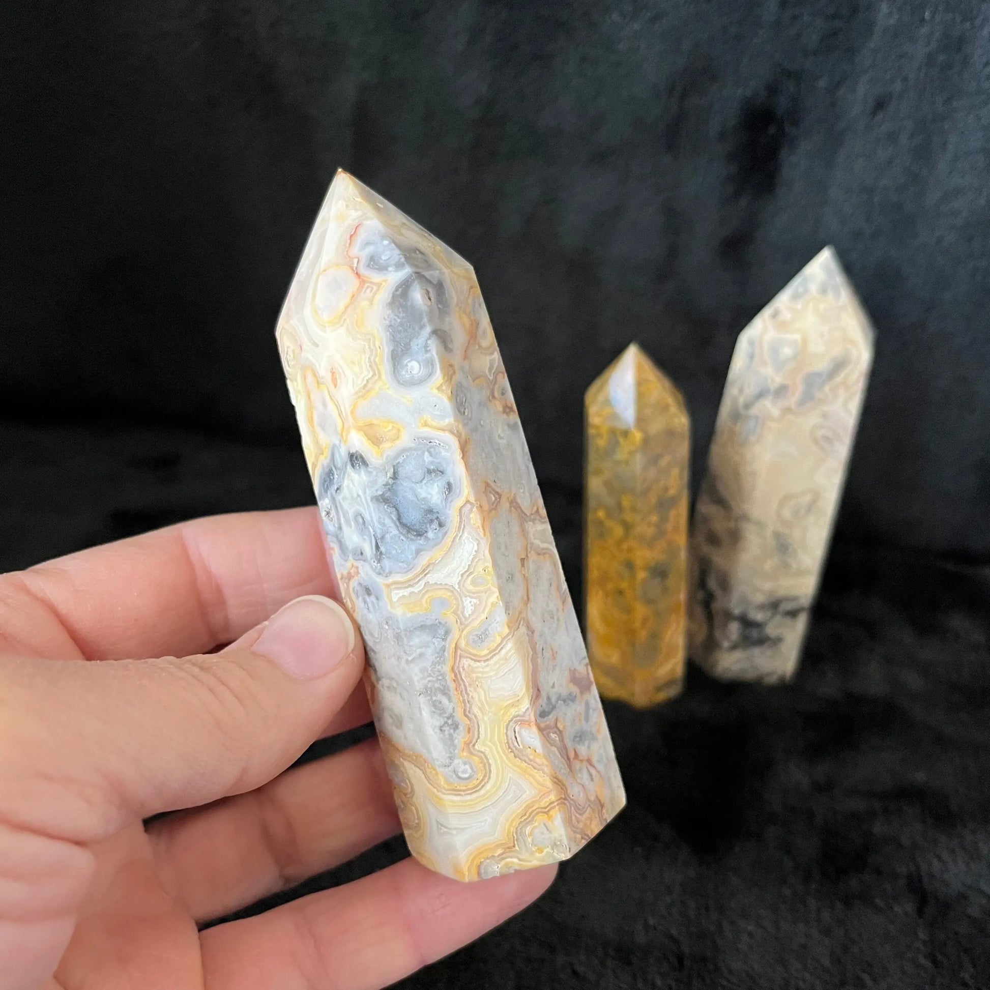 Crazy Lace Agate  Obelisk, 1 pound,  WO-0031 Shop Wholesale Crystals