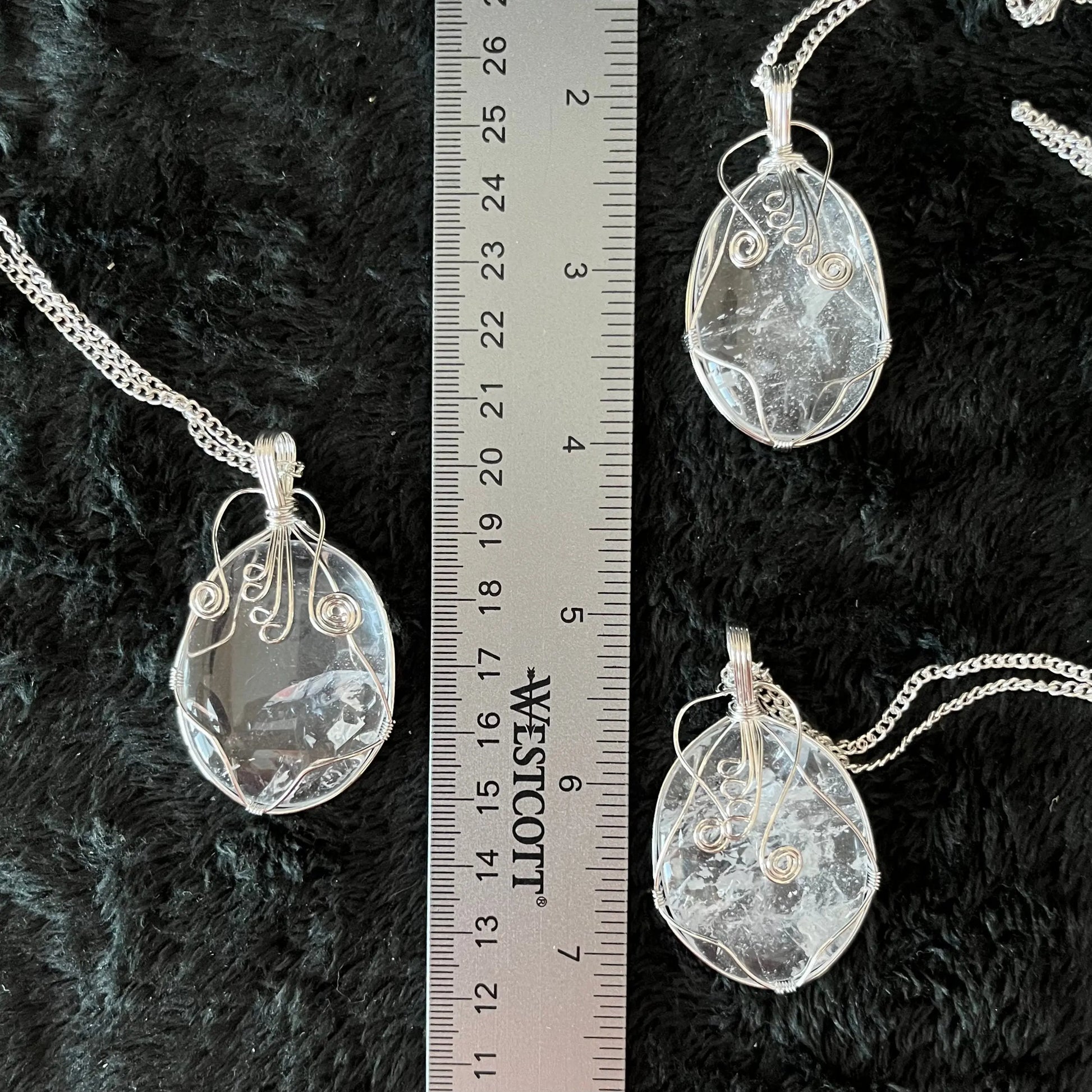Clear Quartz Fancy Wire Wrapped Necklace NCK-2889 Shop Wholesale Crystals
