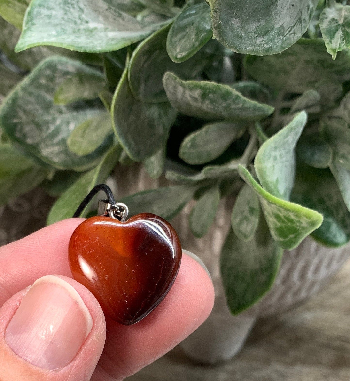 Carnelian Agate Heart Necklace NCK-2900