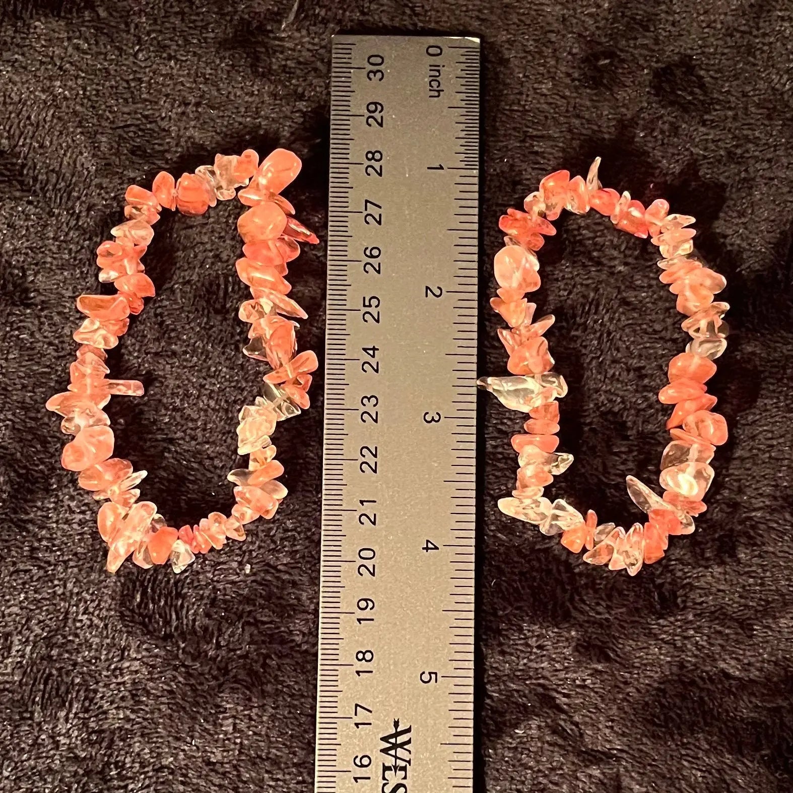 Cherry Quartz Chip Bracelet BRC-0043 Shop Wholesale Crystals