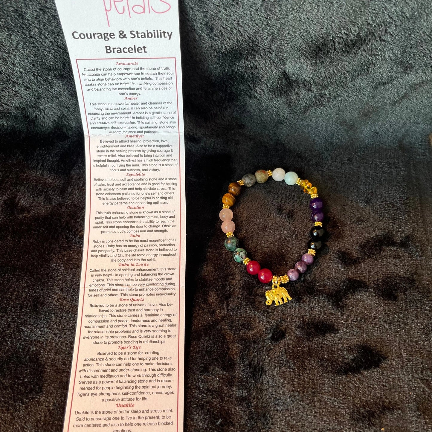 Courage and Stability Bracelet BRC-0029 Shop Wholesale Crystals