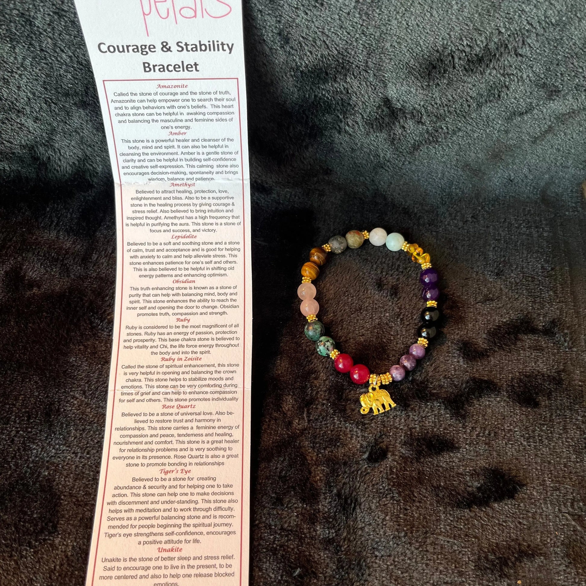 Courage and Stability Bracelet BRC-0029 Shop Wholesale Crystals