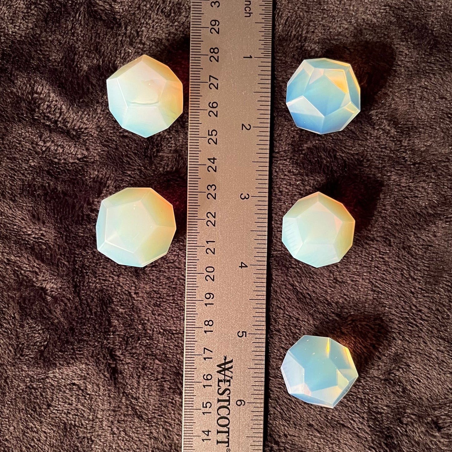 Opalite Dodecahedron, Sacred Geometry (Approx. 23mm-25mm) 1666