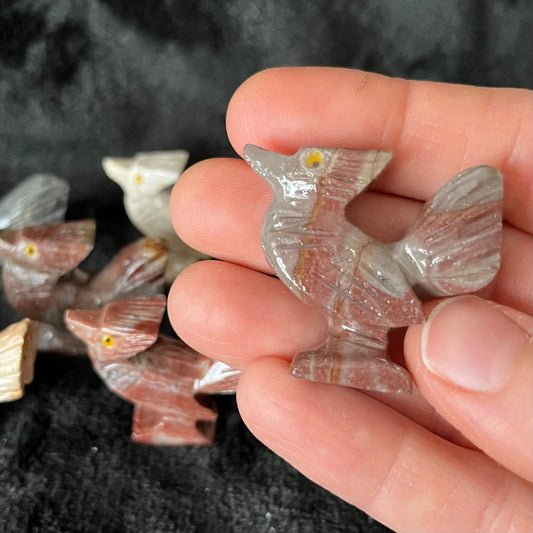 Road Runner Carved Soapstone Figurine (Approx. 1 1/2”) 0839 Shop Wholesale Crystals