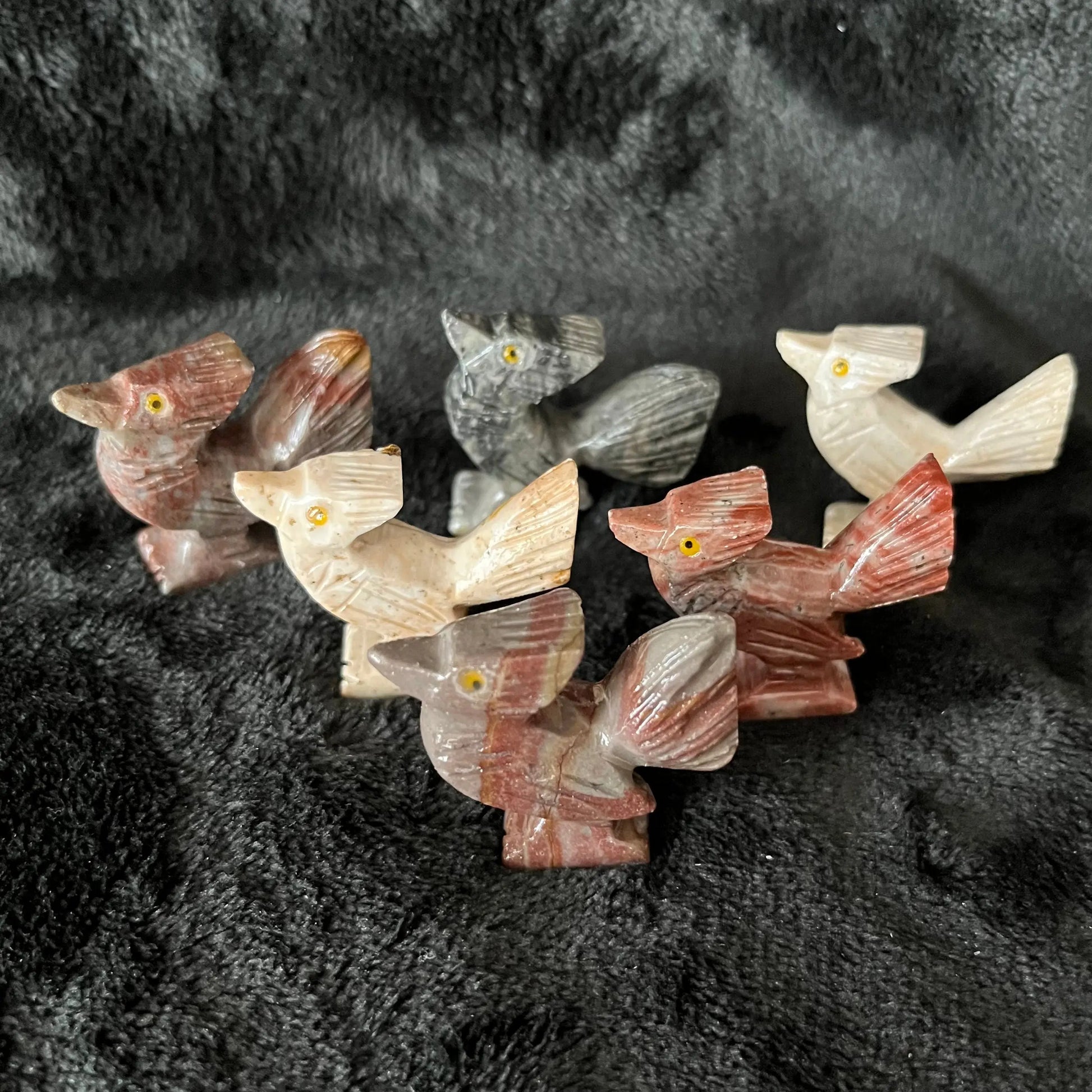 Road Runner Carved Soapstone Figurine (Approx. 1 1/2”) 0839 Shop Wholesale Crystals