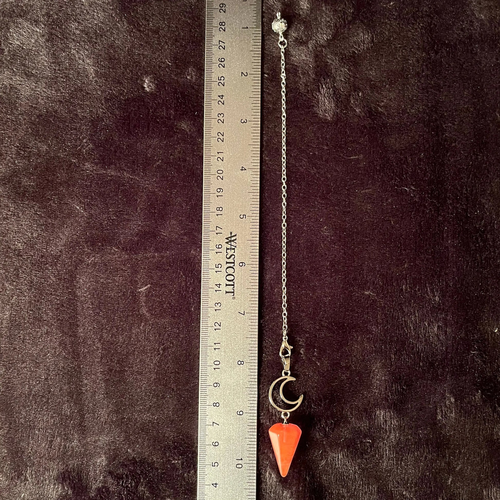 Cherry Quartz Moon Pendulum PND-0004 Shop Wholesale Crystals