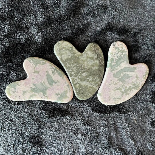 Peace Jade Self Care Stone, Gua Sha 1037