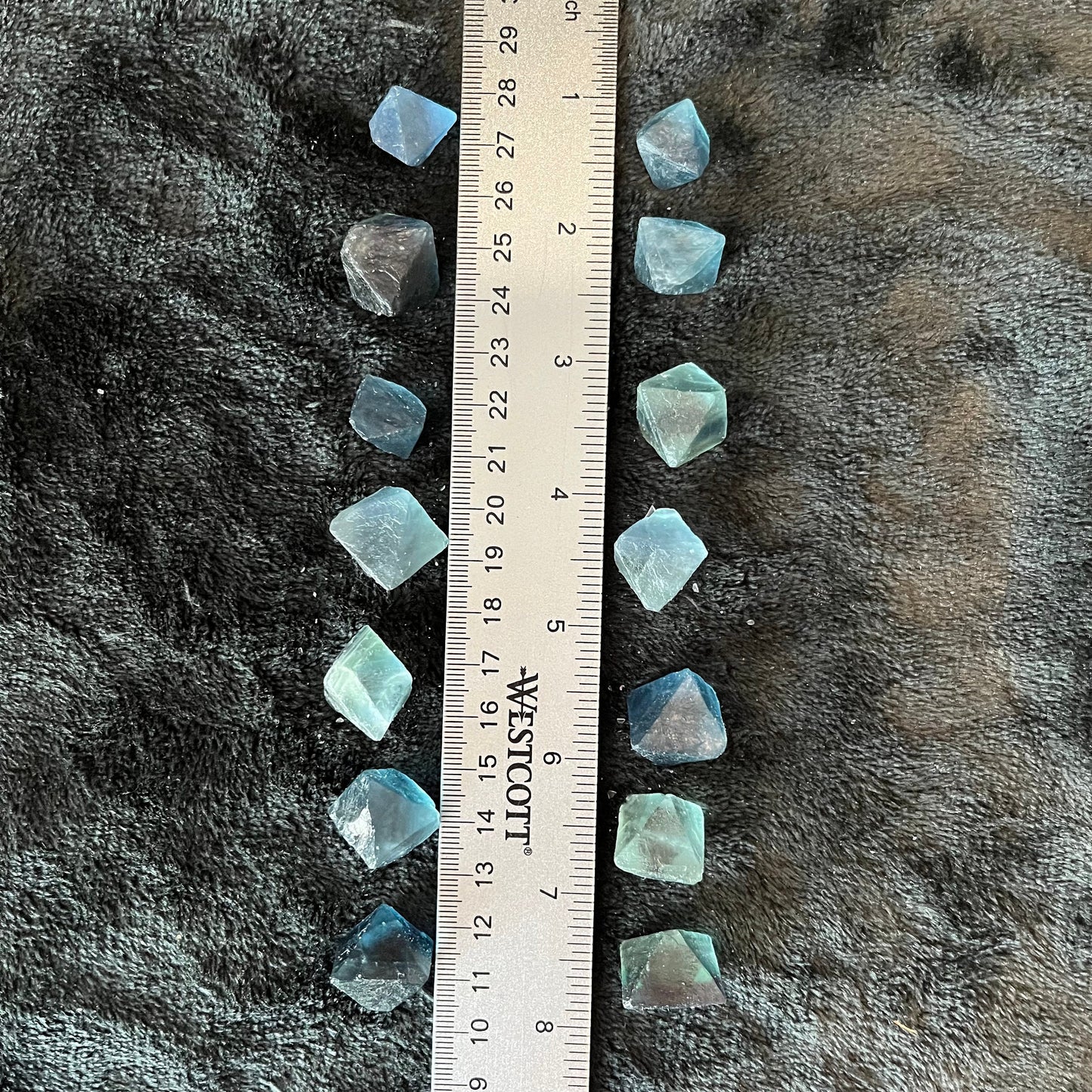 Blue Fluorite Crystal, Octahedron (Approx. 1/2” - 3/4”) 0290