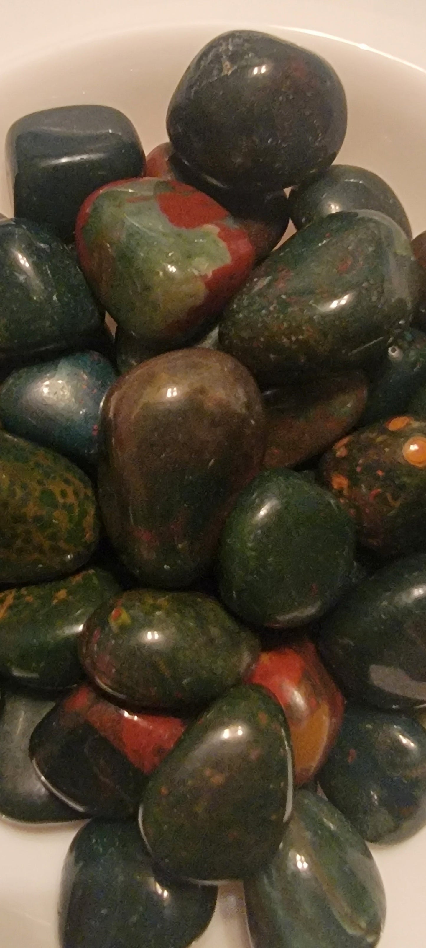 African Blood Agate Tumbled Stone, (Approx. 20-30 mm) 1701