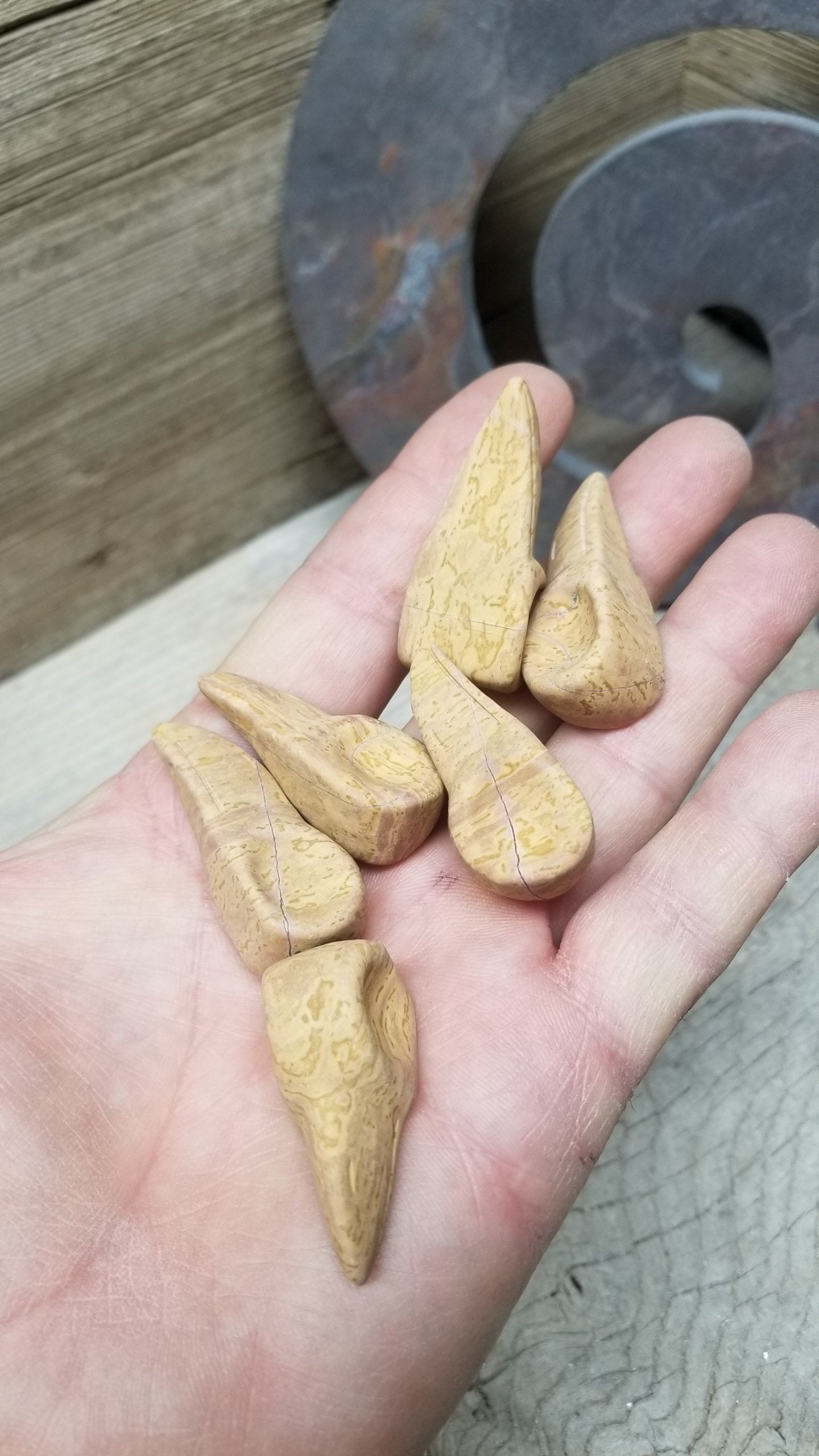 Carved Jasper Raven Skull (2" x 3/4" x 3/4"), Supply for Crystal Grid, Home Decor or Halloween Crafts 0141