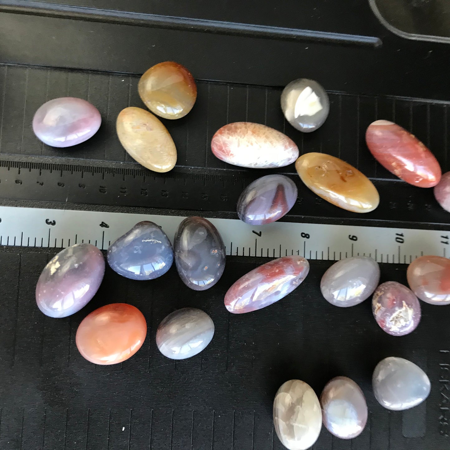 Southern Red Agate, Polished Tumbled Stone (Approx 1"to 1 1/2" long) for Wire Wrapping or Crystal Grid Supply 0730