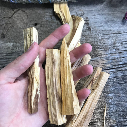 Large Palo Santo Wood Stick, Wood, ( Approx 4" long) Aromatic Wood for Meditation and Smudging 1638