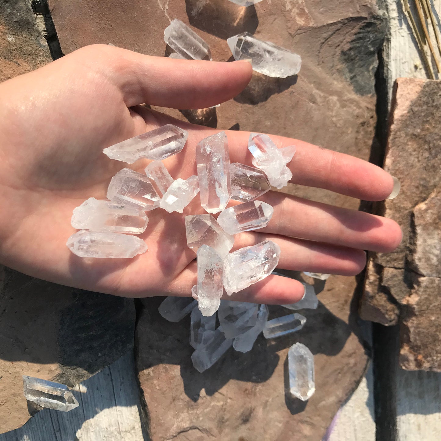 Natural Clear Quartz Crystal, ( 3/4" to 1 1/2" long) One Crystal, Metaphysical Quartz Rough 0156