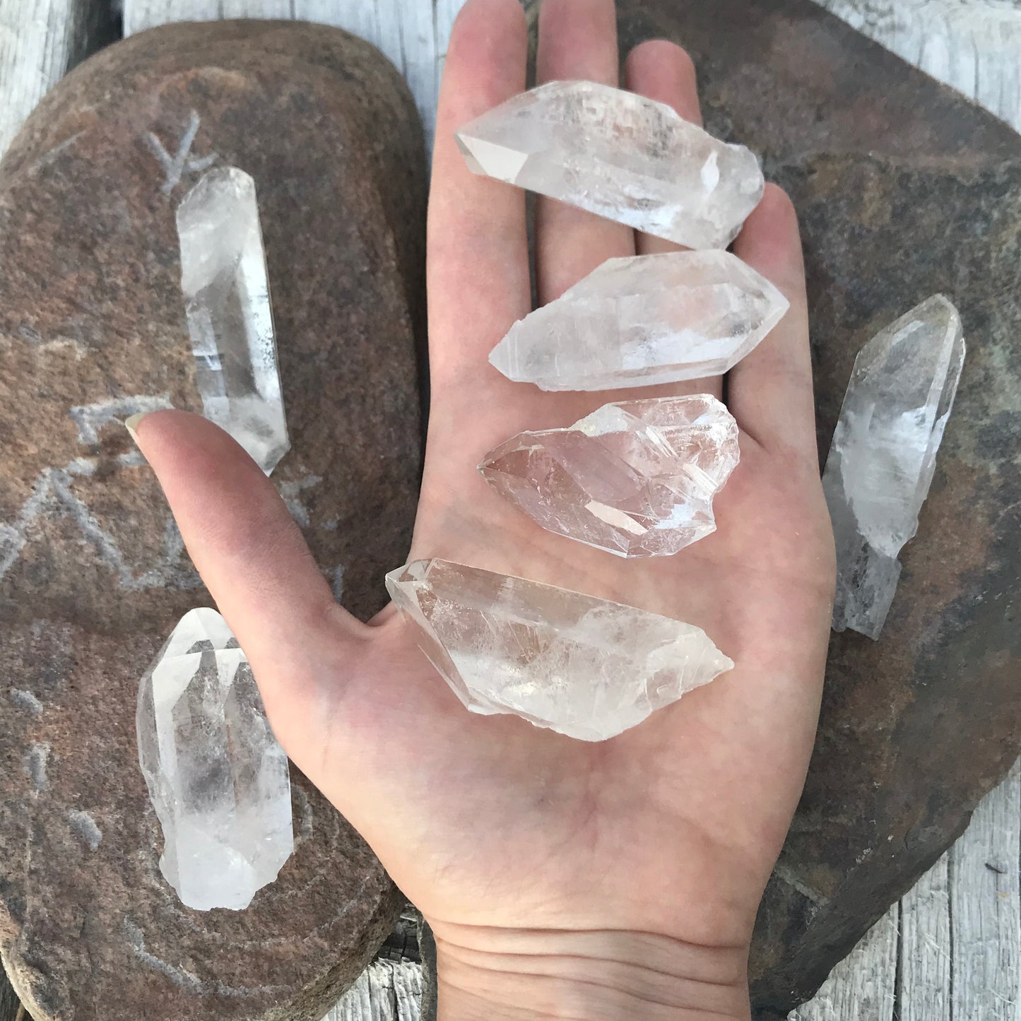 Natural Clear Quartz Crystal, (Approx  1 5/8" to 2 1/2" long) One Crystal, Metaphysical Quartz Rough 0490