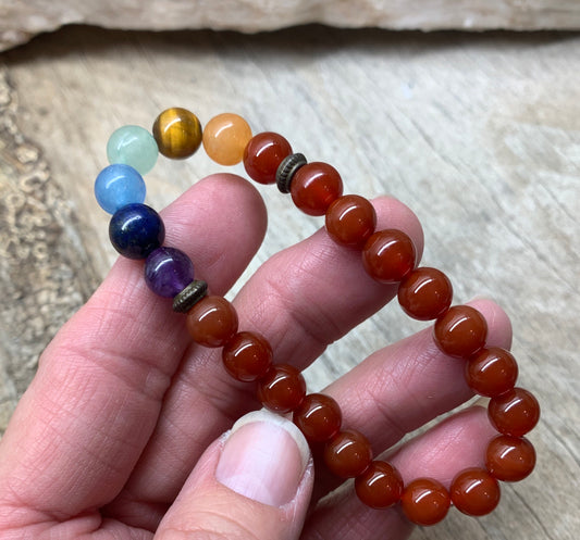 Carnelian Chakra Bracelet BRC-0086