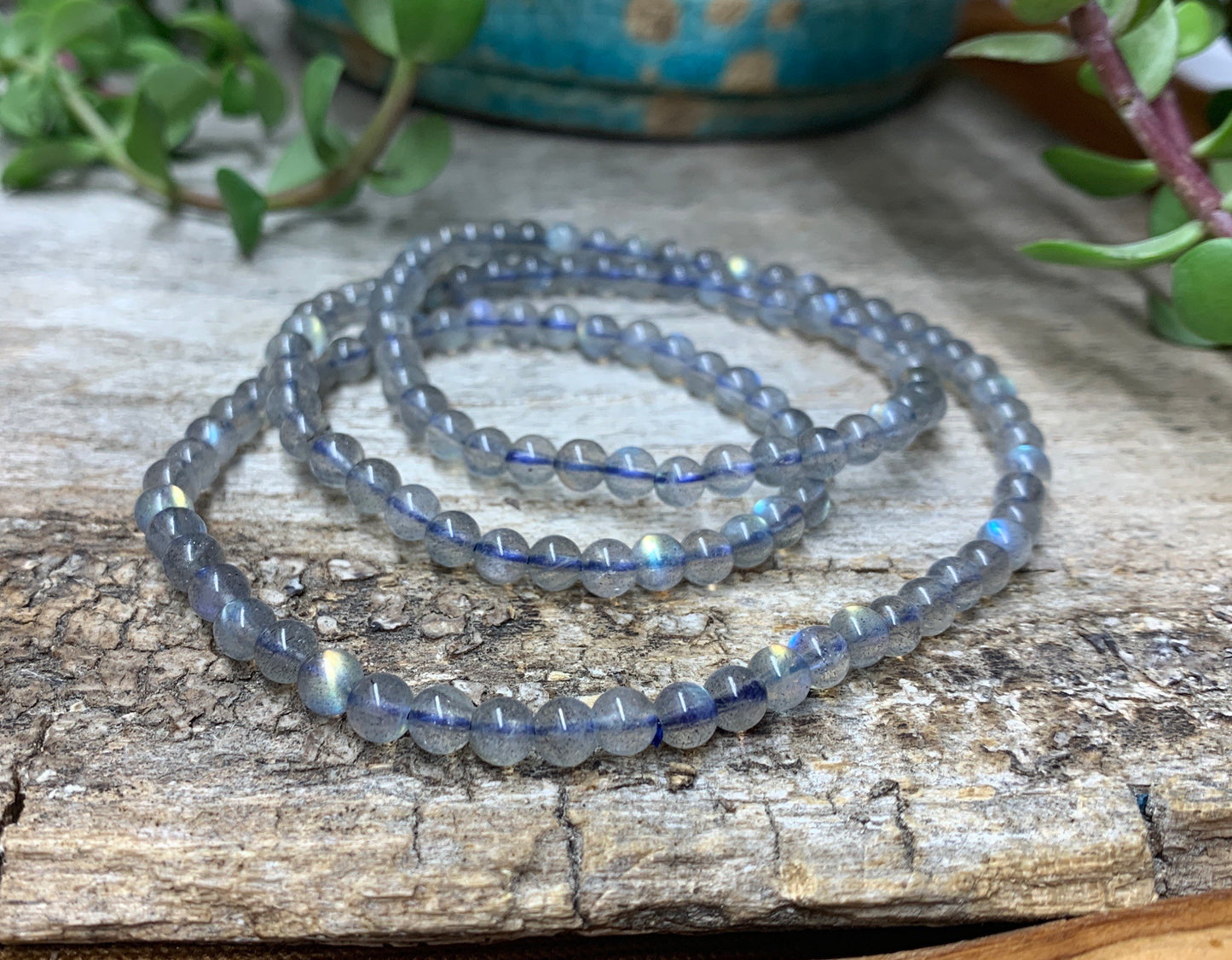 Labradorite Wrap Bracelet        BRC-0059