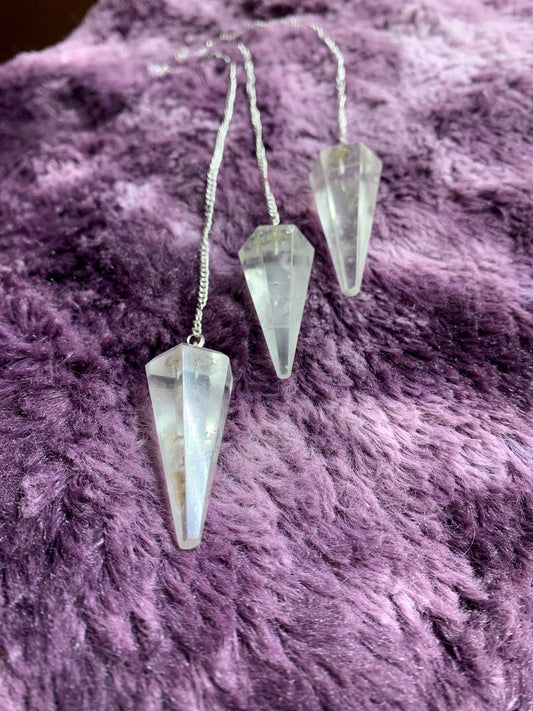 Clear Quartz Pendulum 0939