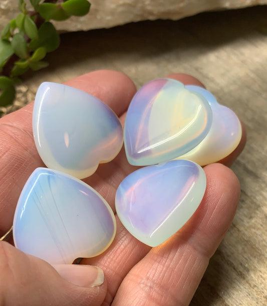 Opalite Quartz Heart 25mm 0519