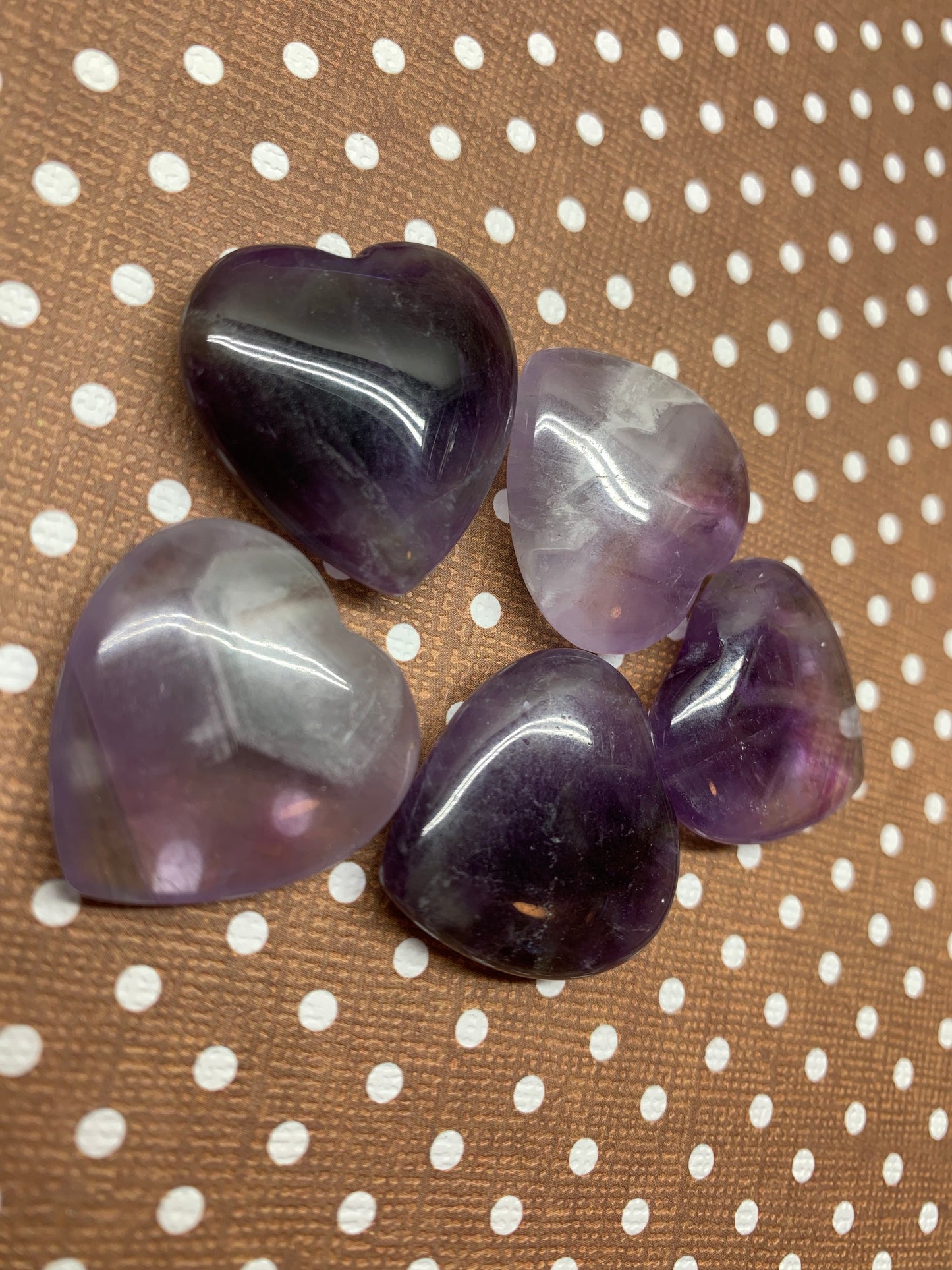 Amethyst Heart 25mm 0550