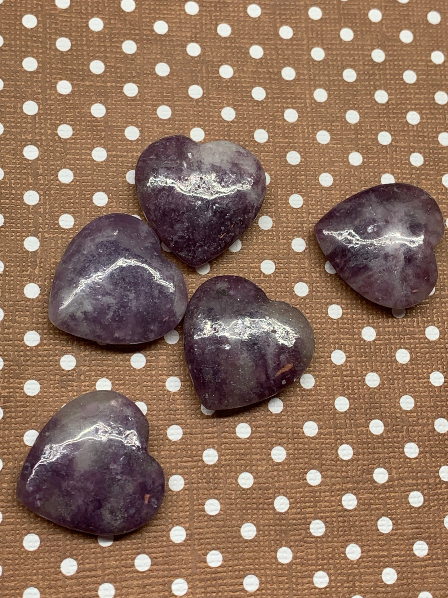 Lepidolite Heart 25mm 0521