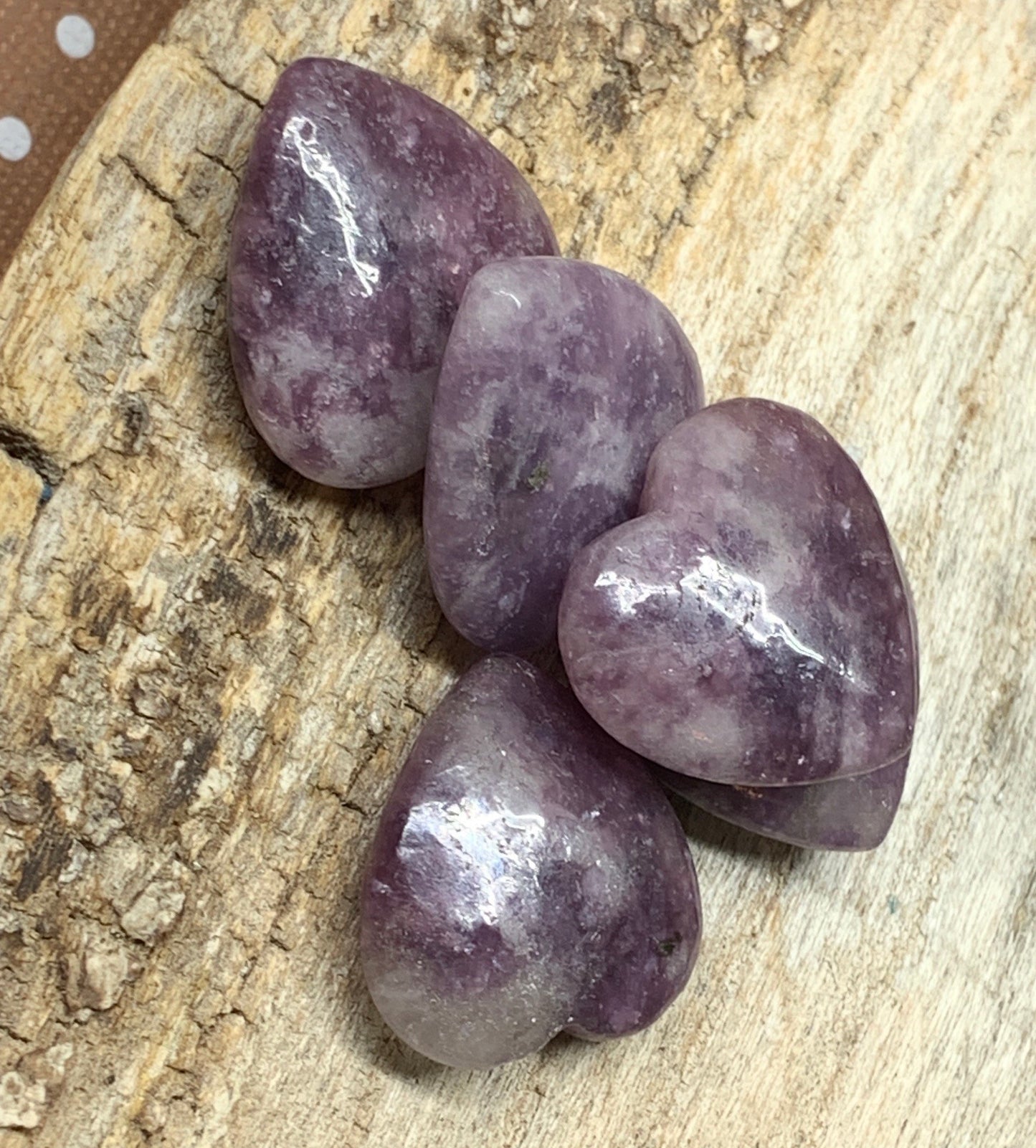 Lepidolite Heart 25mm 0521