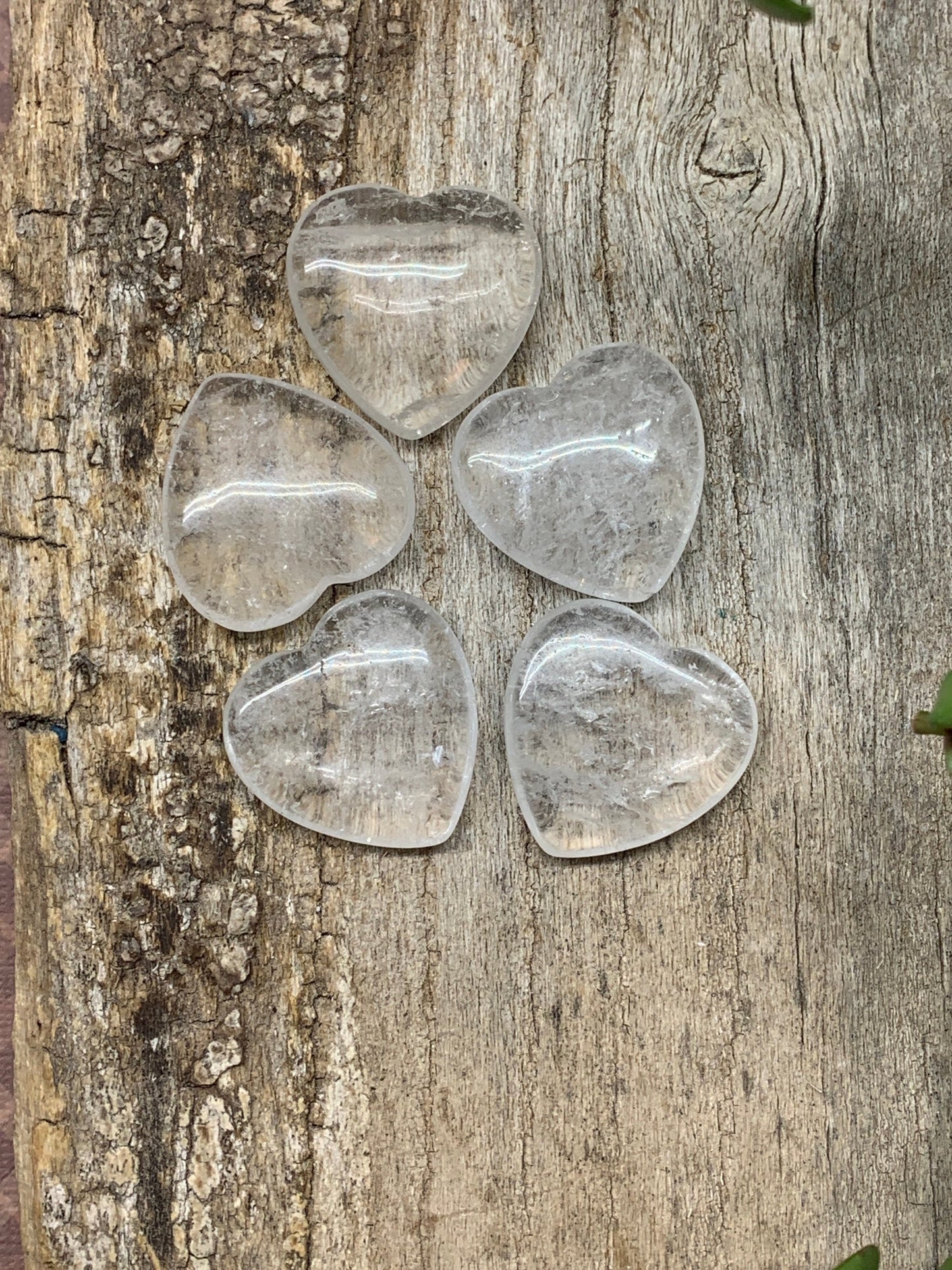 Clear Quartz Heart  25mm 0555