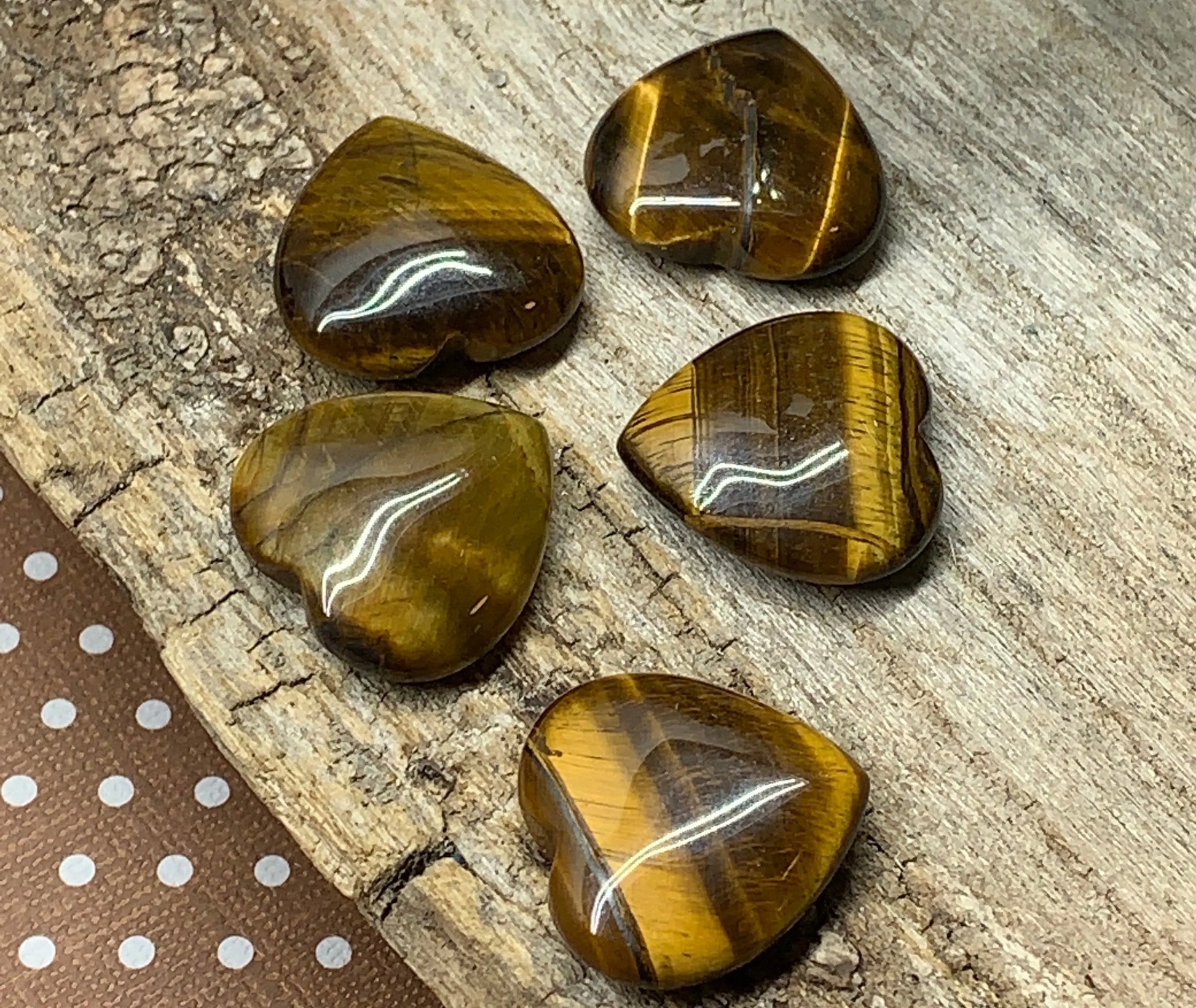 Tigers Eye Heart  25mm 05556 Shop Wholesale Crystals