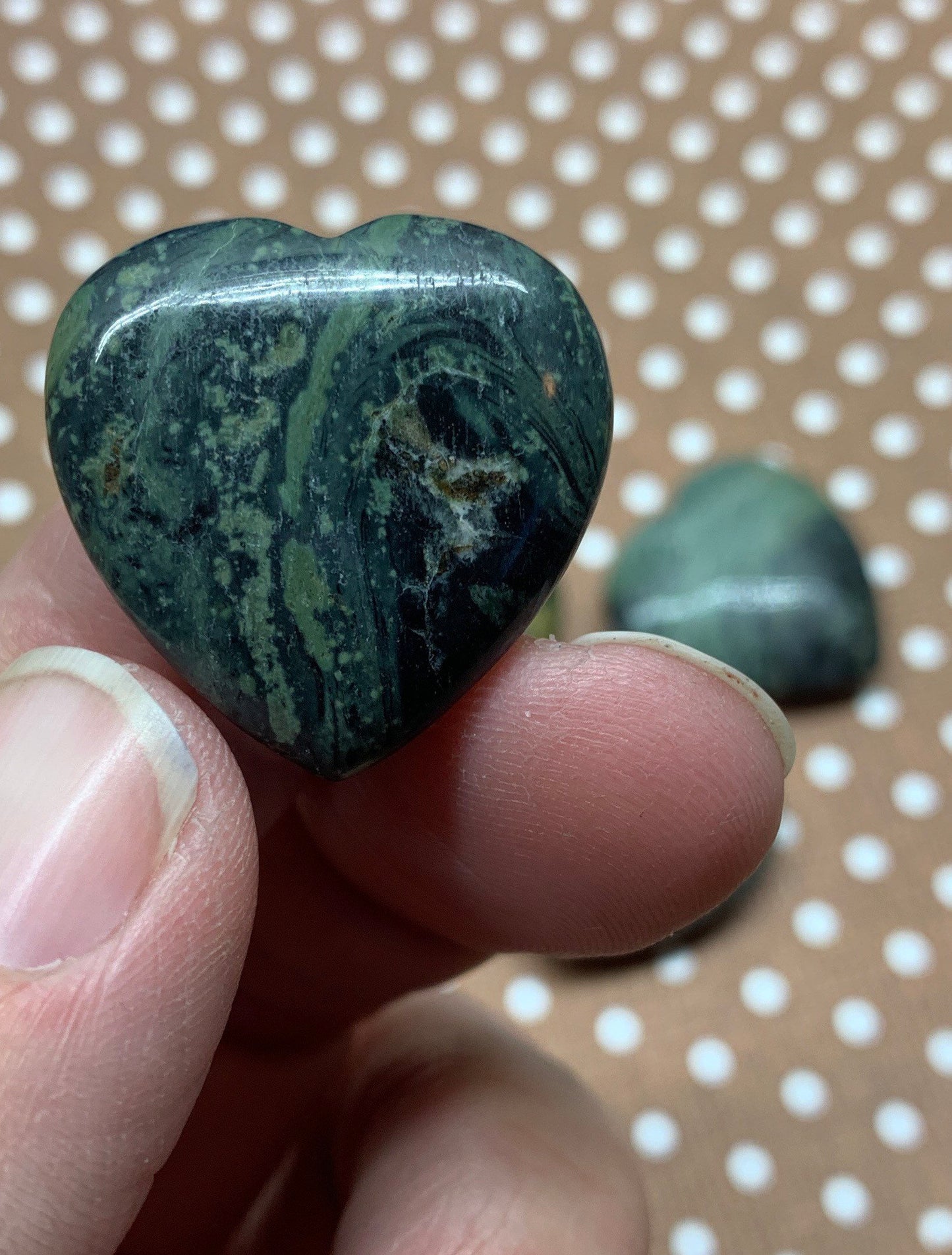 Kambaba Jasper Heart 25mm 0562