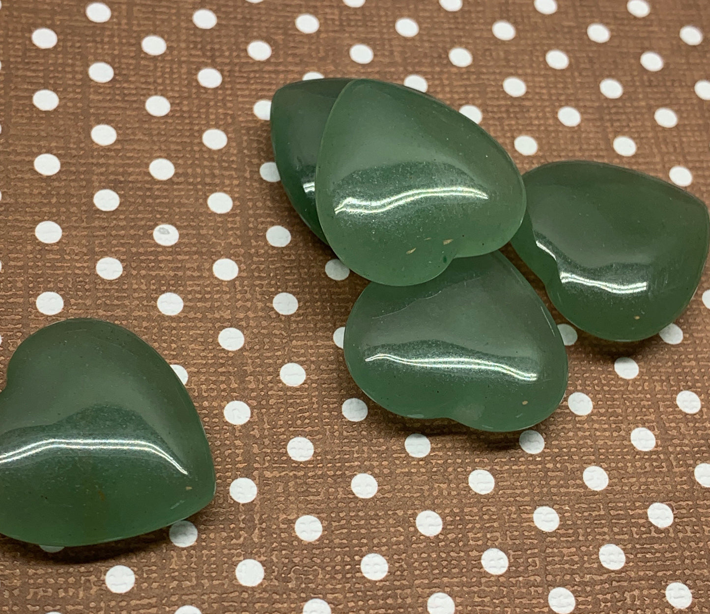 Green Aventurine Heart 25mm 0570