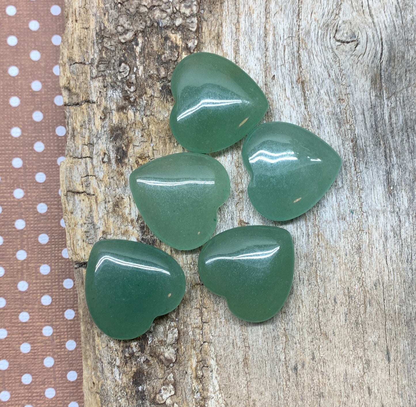 Green Aventurine Heart 25mm 0570