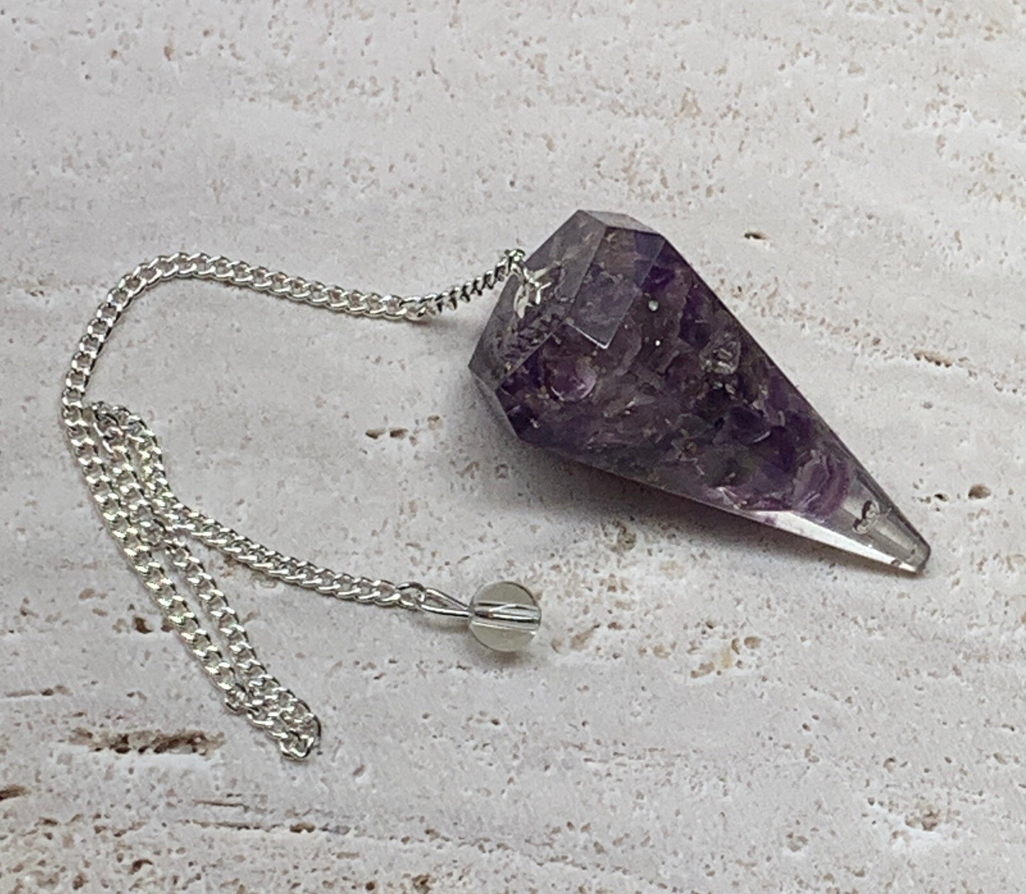 Amethyst Orgonite Pendulum 0937