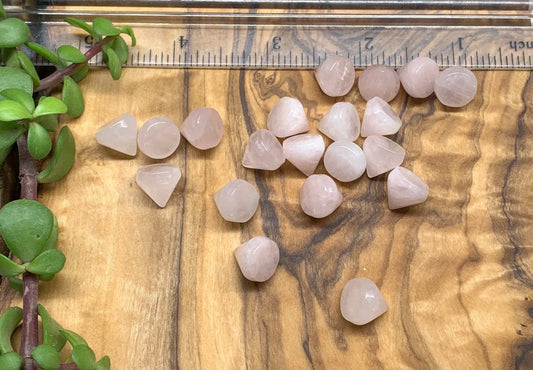 Rose Quartz Cabochon Cone 0227 - Shop Wholesale Crystals