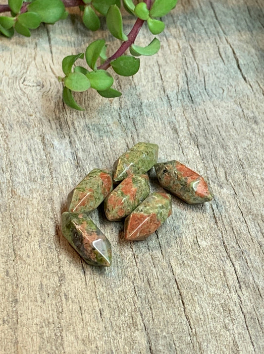 Unakite Double Terminated Crystal Point T-0025