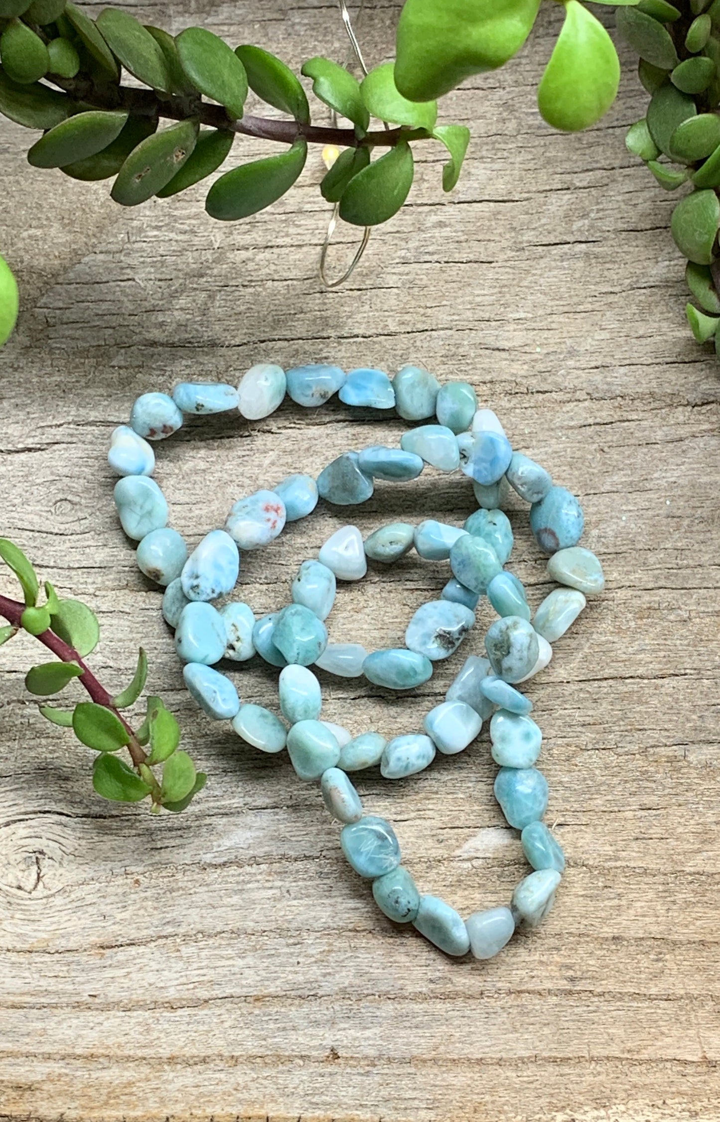 Larimar Pebble Bracelet BRC-0118