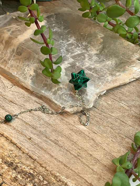 Green Malachite Merkaba Pendulum (Synthetic) 0932 Shop Wholesale Crystals