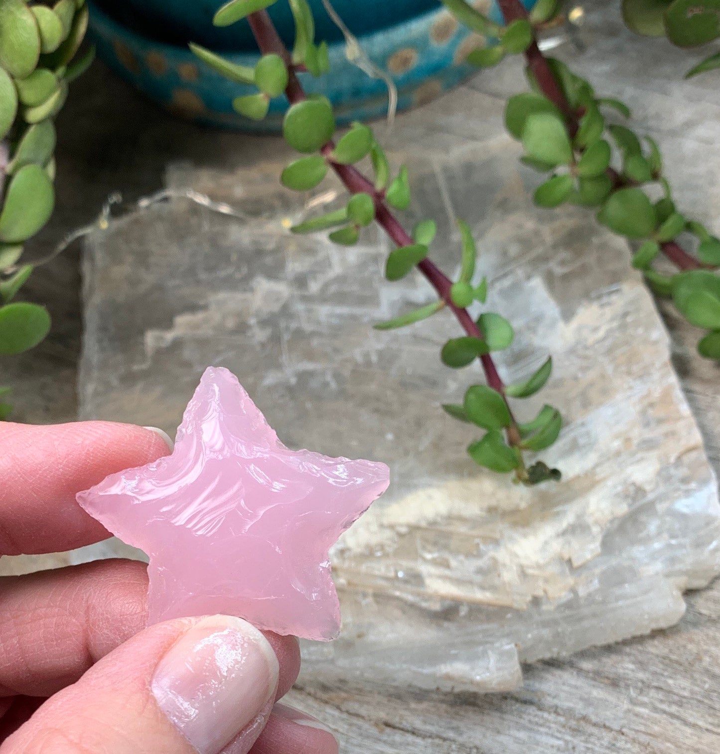 Pink Opalite Star (Approx. 1" - 1 5/8") 1370