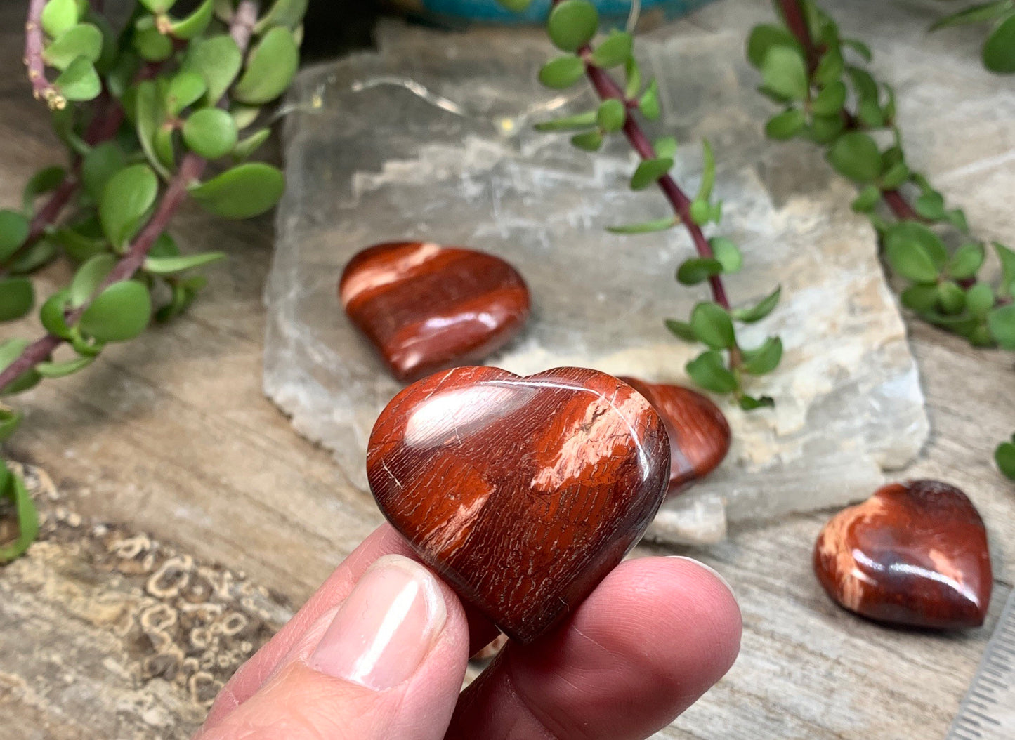 Snake Skin Jasper Heart (Approx. 1 1/4") 0539