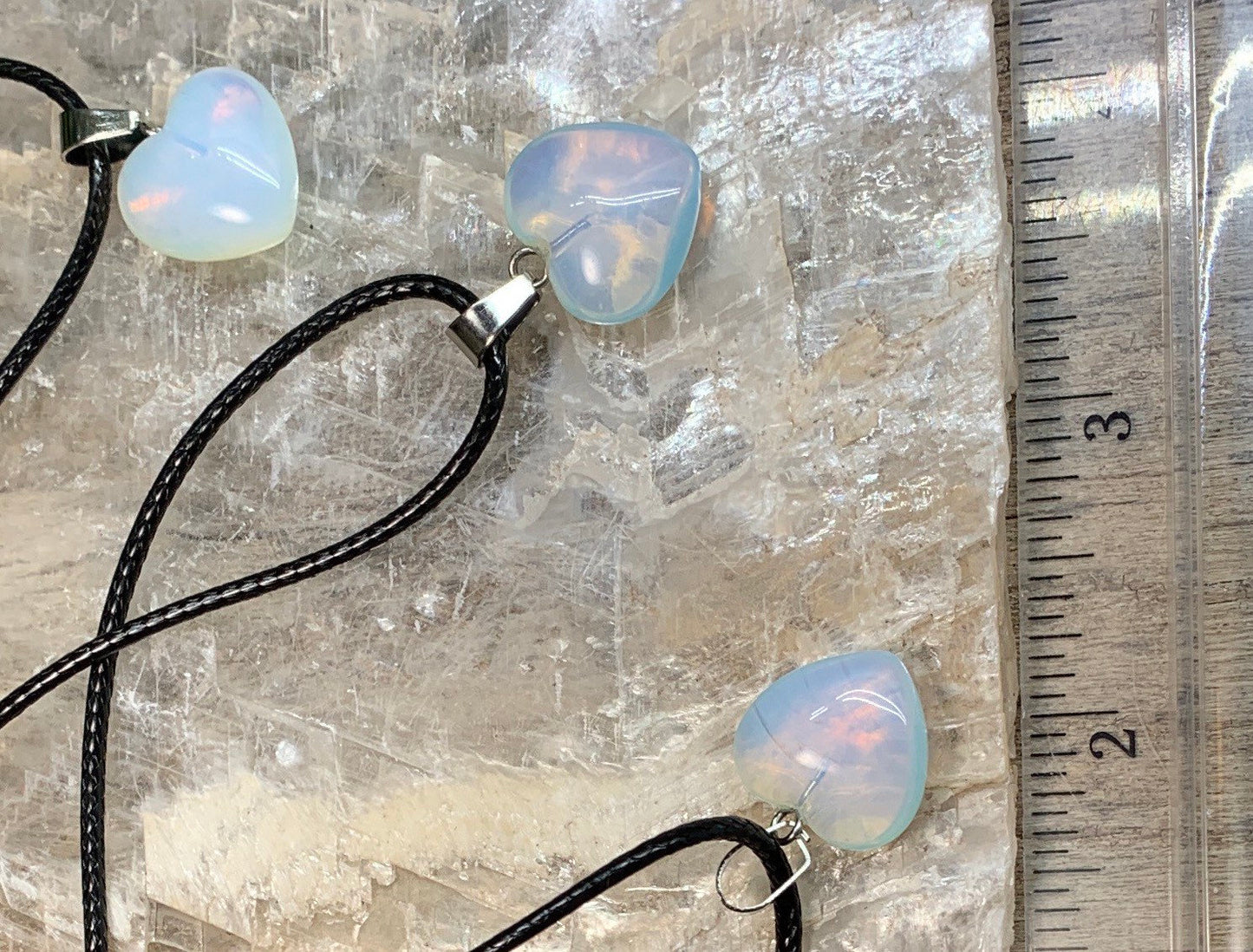 Opalite Heart Necklace HOT-0478