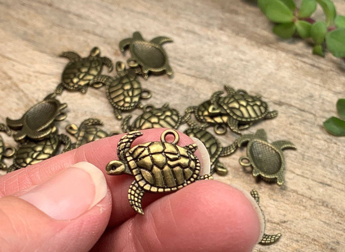 Turtle Pendant Antique Bronze 0484-B