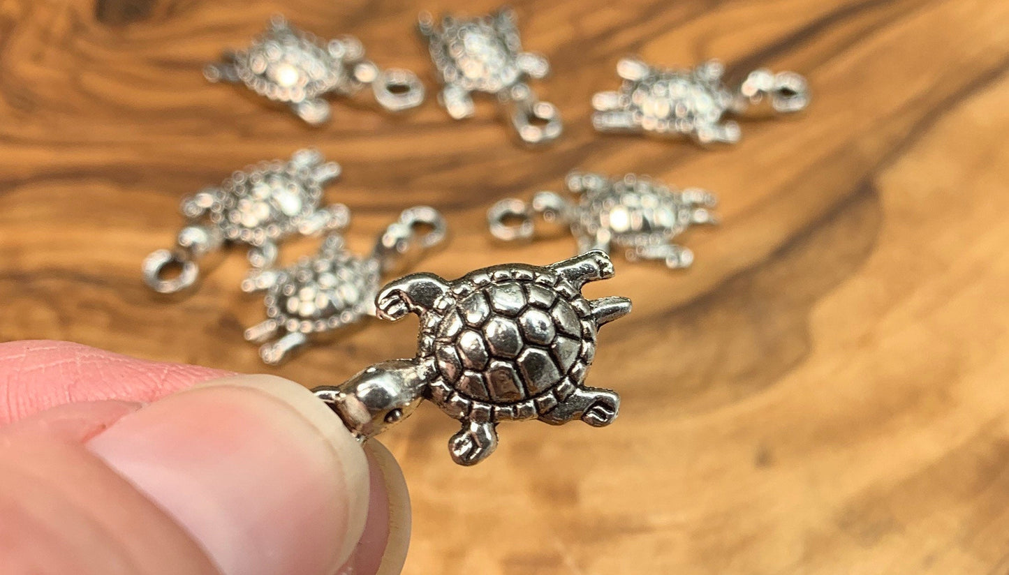 Turtle Pendant Silver Alloy 0641-B