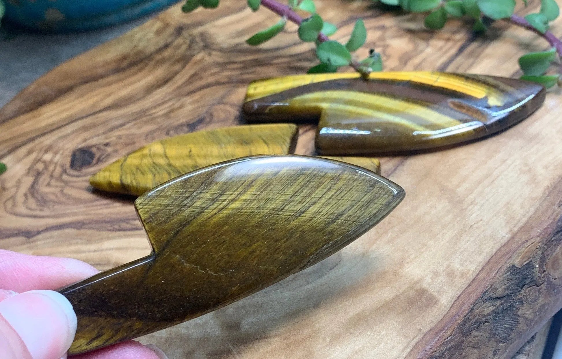 Tiger's Eye Cord Cutting Knife 0151 Shop Wholesale Crystals